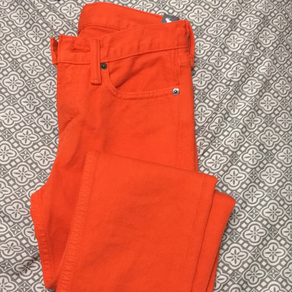 Orange jeans